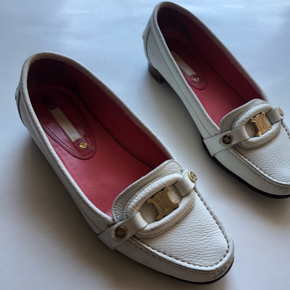Celine Flat Loafer Slide On Shoes - Picture 2 of 12